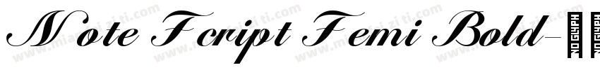 Note Fcript Femi Bold字体转换